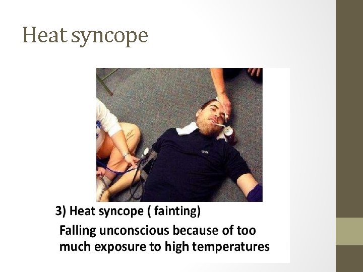 Heat syncope 