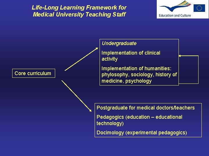 Life-Long Learning Framework for Medical University Teaching Staff Undergraduate Implementation of clinical activity Core