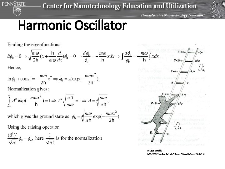 Harmonic Oscillator Image credits: http: //astro. dur. ac. uk/~done/foundations 2 A. html 