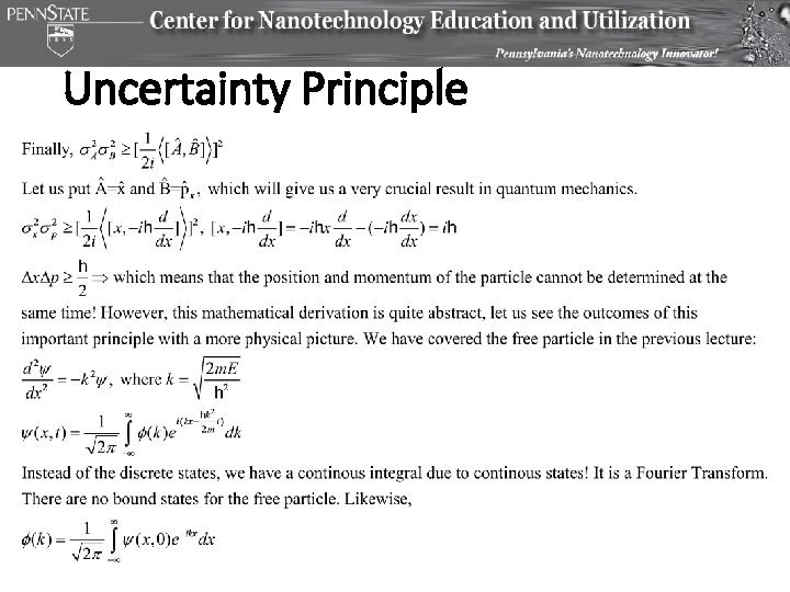 Uncertainty Principle 