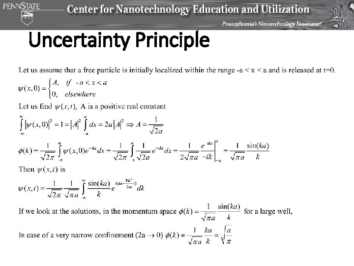 Uncertainty Principle 