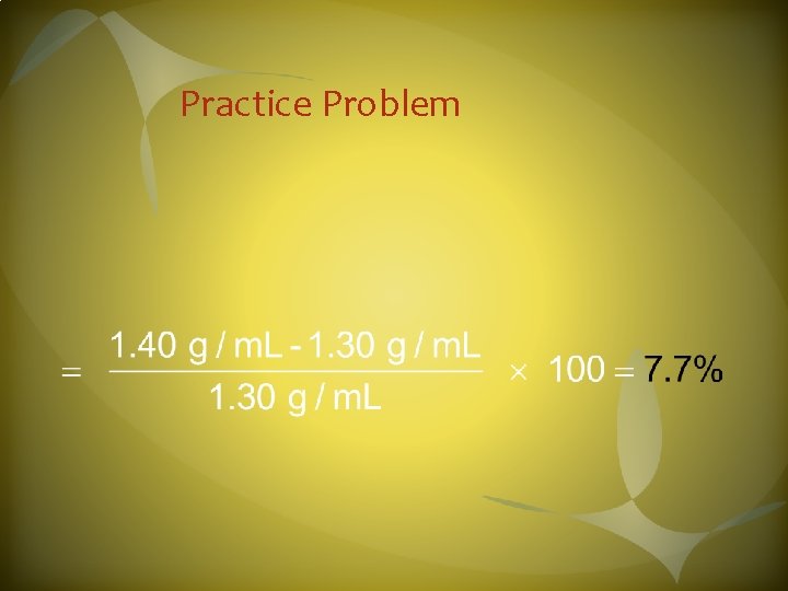 Practice Problem 