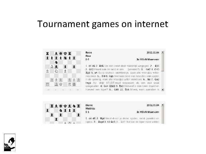 Tournament games on internet 