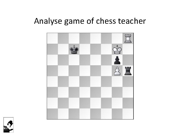 Analyse game of chess teacher 