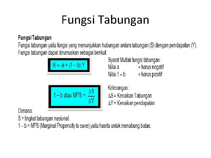 Fungsi Tabungan 