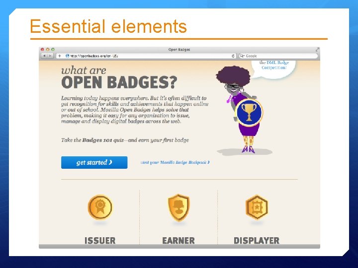 Essential elements Essential elements