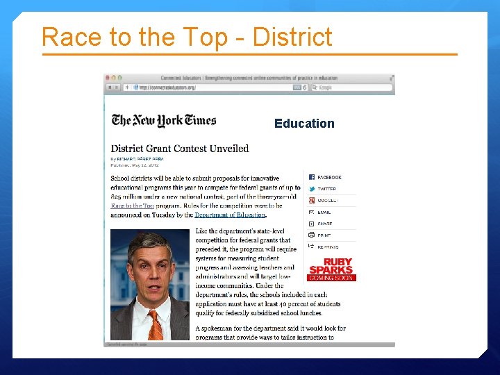 Race to the Top - District Education Race to the Top - District Education