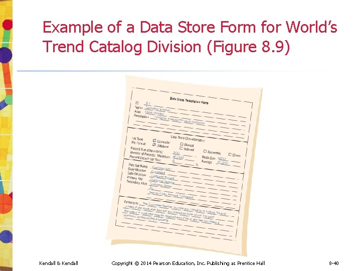 Example of a Data Store Form for World’s Trend Catalog Division (Figure 8. 9) Example of a Data Store Form for World’s Trend Catalog Division (Figure 8. 9)