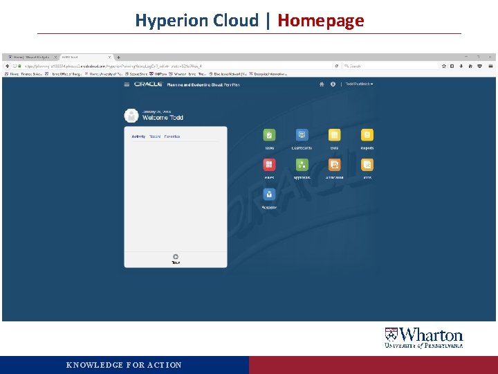 Hyperion Cloud | Homepage KNOWLEDGE FOR ACTION 