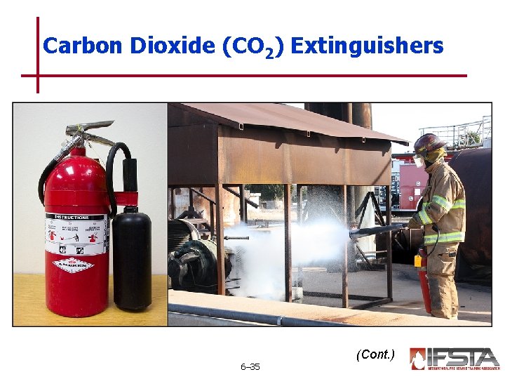 Carbon Dioxide (CO 2) Extinguishers (Cont. ) 6– 35 