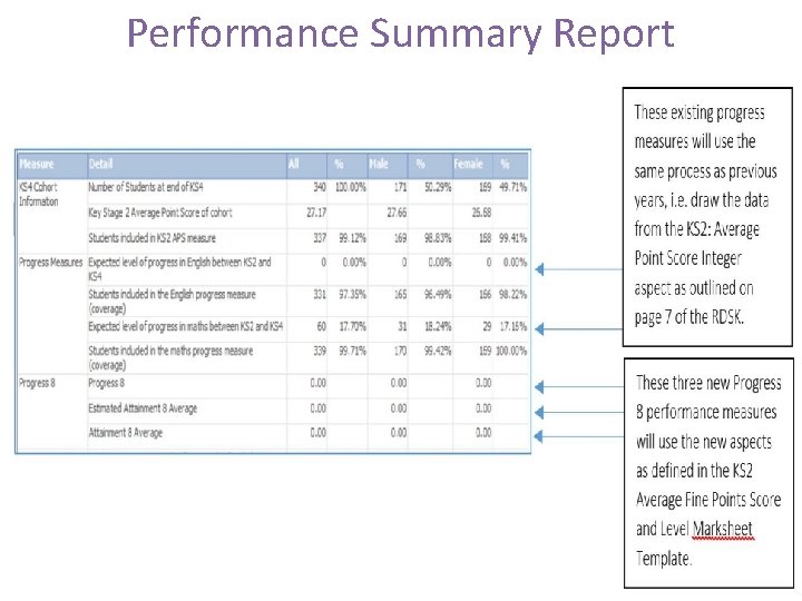 Performance Summary Report The SIMS Team 