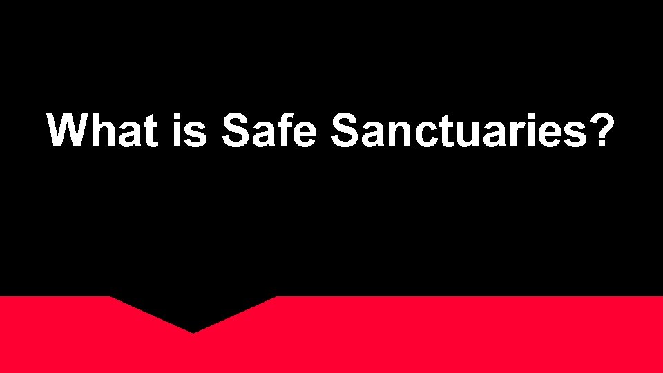 What is Safe Sanctuaries? 