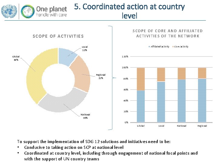 5. Coordinated action at country level SCOPE OF CORE AND AFFILIATED ACTIVITIES OF THE 5. Coordinated action at country level SCOPE OF CORE AND AFFILIATED ACTIVITIES OF THE