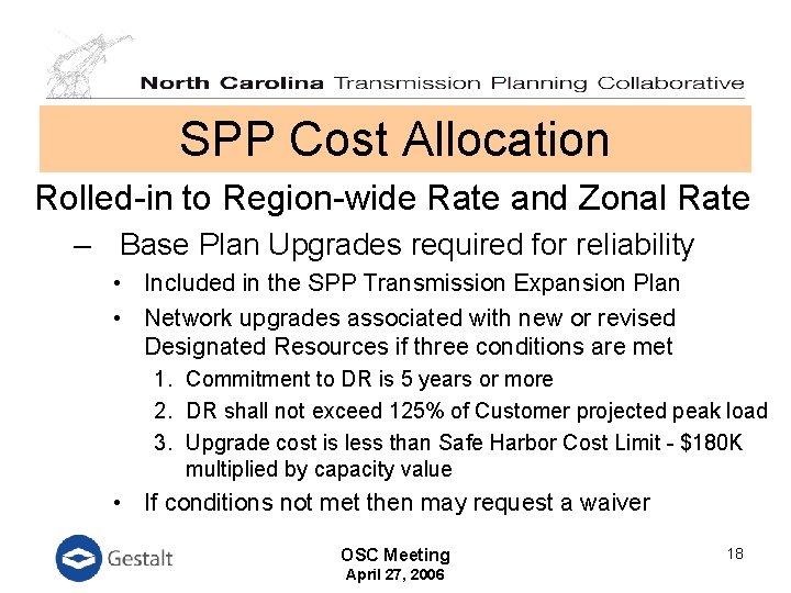 SPP Cost Allocation Rolled-in to Region-wide Rate and Zonal Rate – Base Plan Upgrades