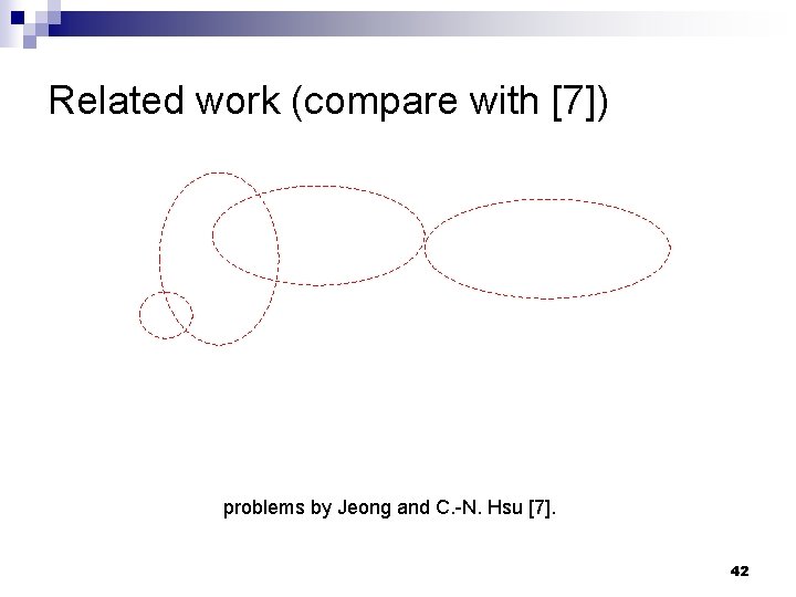 Related work (compare with [7]) problems by Jeong and C. -N. Hsu [7]. 42