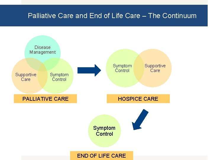 Palliative Care and End of Life Care – The Continuum Disease Management Supportive Care