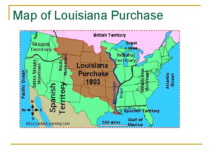 Map of Louisiana Purchase 