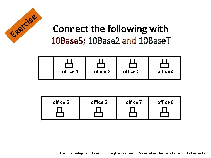 E r e x ic se Connect the following with 10 Base 5; 10