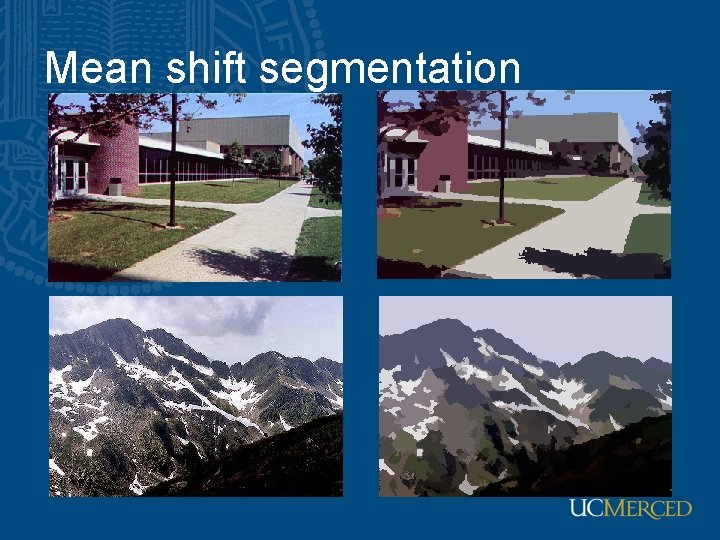 Mean shift segmentation 