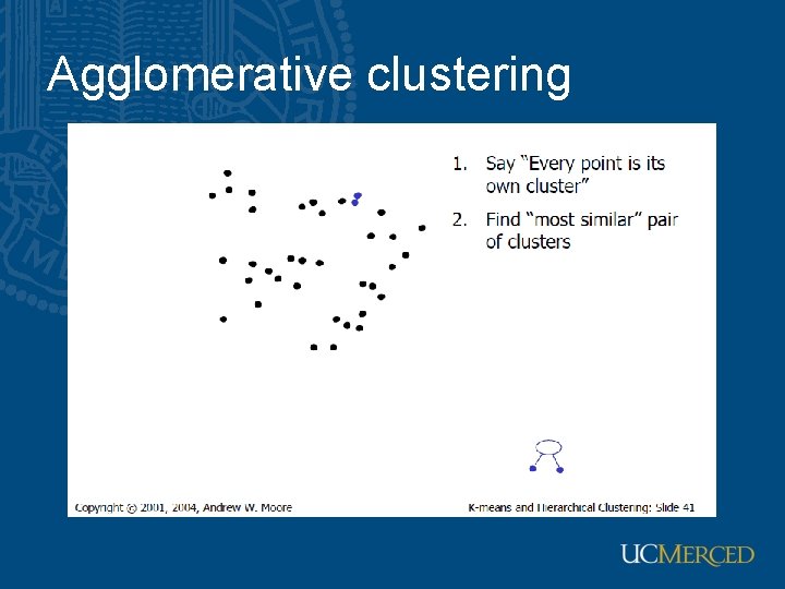 Agglomerative clustering 