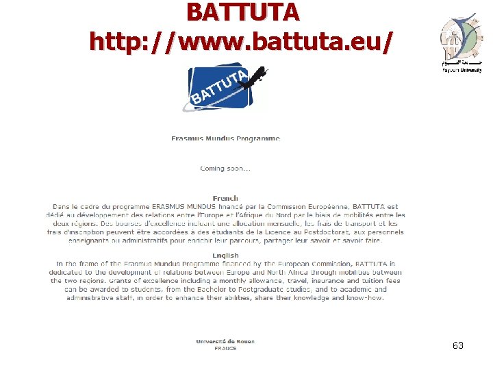 BATTUTA http: //www. battuta. eu/ 9/9/2020 63 