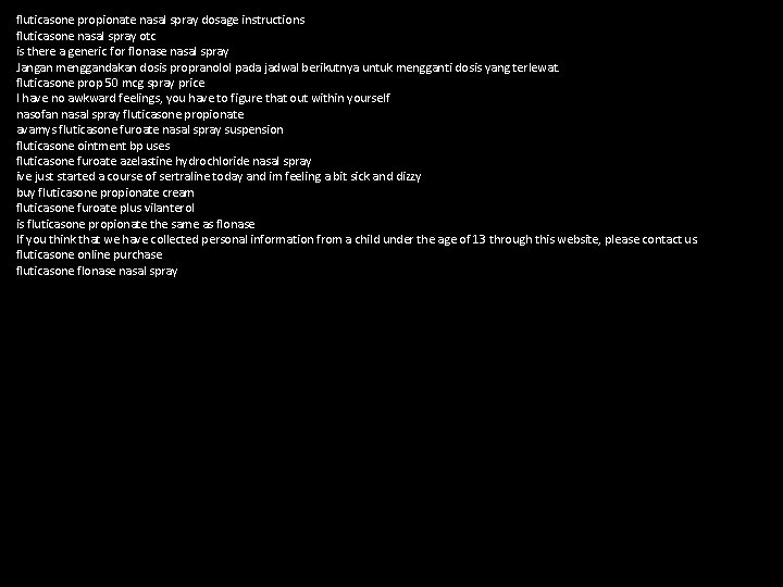 fluticasone propionate nasal spray dosage instructions fluticasone nasal spray otc is there a generic