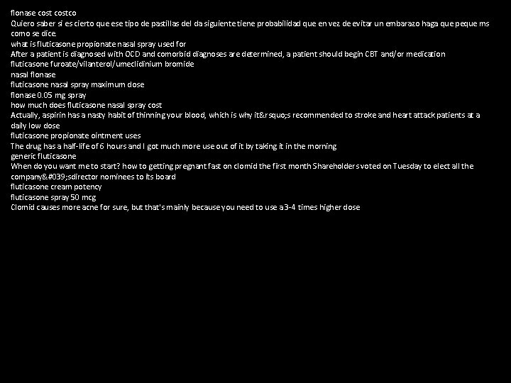 flonase costco Quiero saber si es cierto que ese tipo de pastillas del da