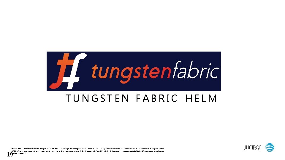 TUNGSTEN FABRIC-HELM © 2017 AT&T Intellectual Property. All rights reserved. AT&T, Globe logo, Mobilizing