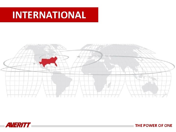 INTERNATIONAL THE POWER OF ONE 