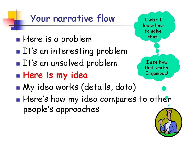 Your narrative flow n n n I wish I knew how to solve that!
