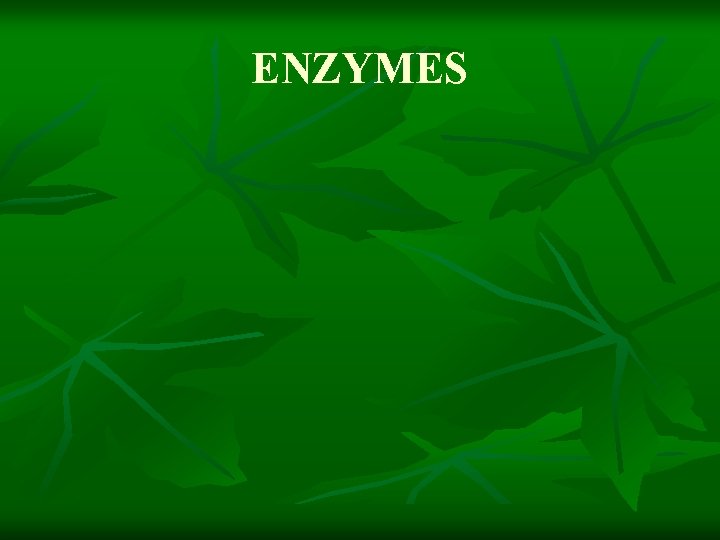 ENZYMES 