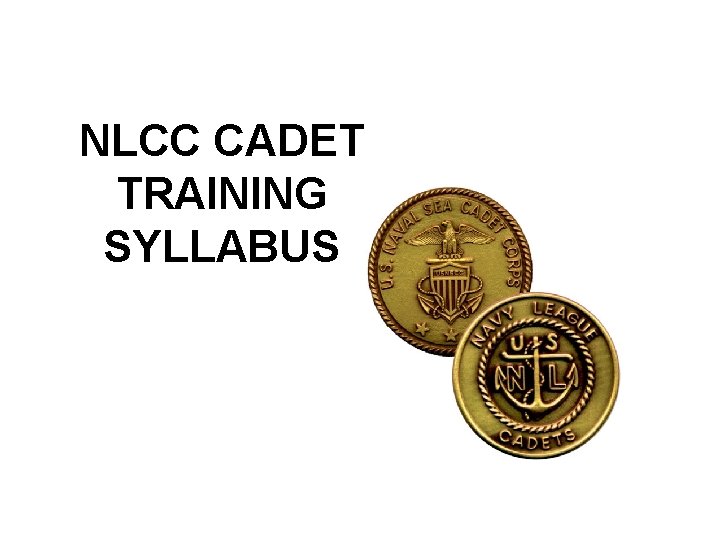 NLCC CADET TRAINING SYLLABUS 