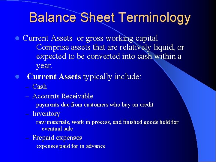 Chapter 3 Understanding Financial Statements and Cash Flows
