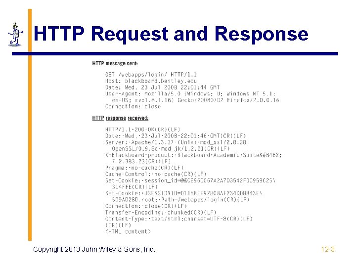 HTTP Request and Response Copyright 2013 John Wiley & Sons, Inc. 12 -3 
