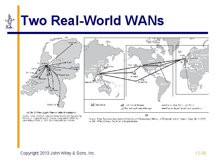 Two Real-World WANs Copyright 2013 John Wiley & Sons, Inc. 12 -38 