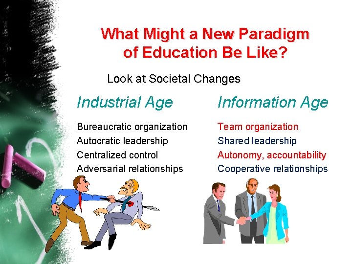 What Might a New Paradigm of Education Be Like? Look at Societal Changes Industrial