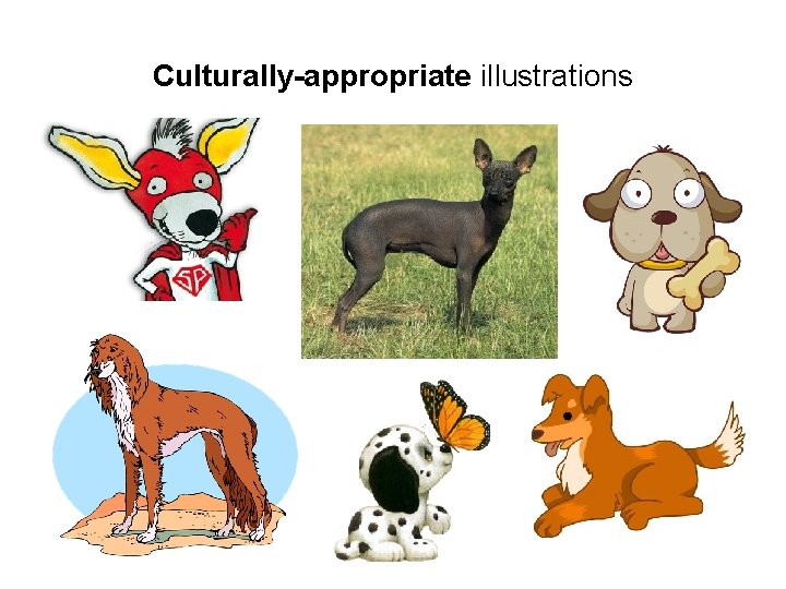 Culturally-appropriate illustrations Culturally-appropriate illustrations