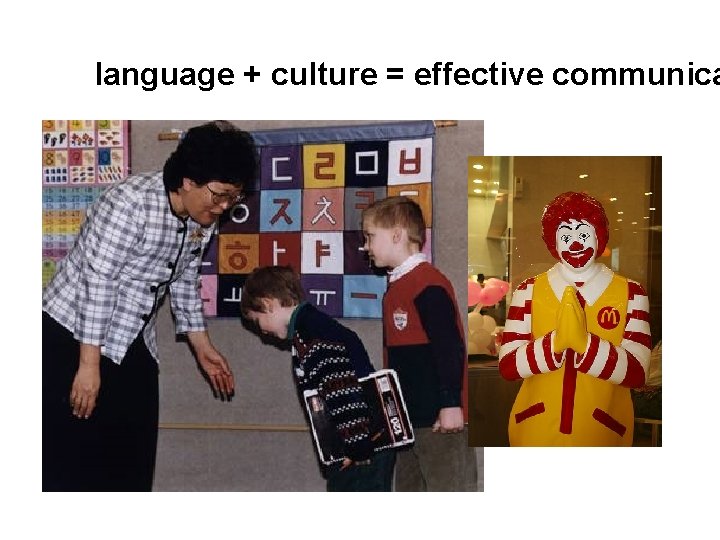 language + culture = effective communica language + culture = effective communica