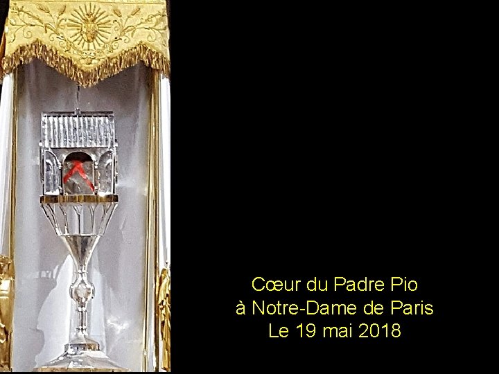 Cœur du Padre Pio à Notre-Dame de Paris Le 19 mai 2018 