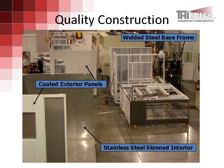 Quality Construction Welded Steel Base Frame Coated Exterior Panels Stainless Steel Skinned Interior 
