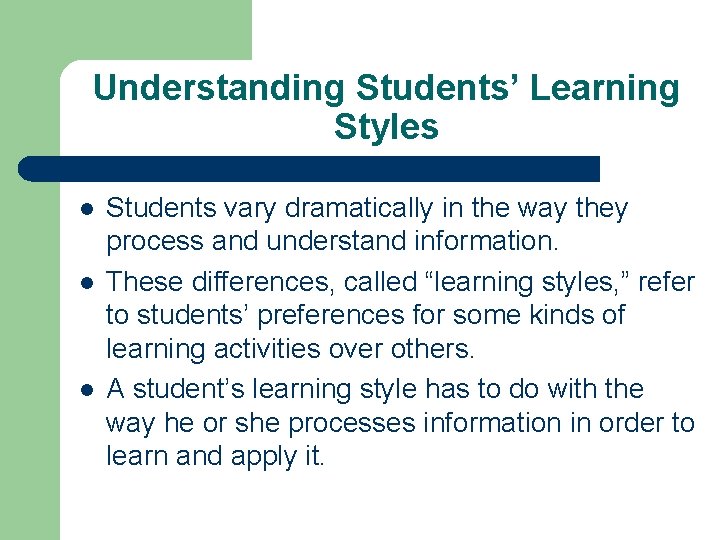 LearnerCentered Teaching Elizabeth Normandy Teaching and Learning Center