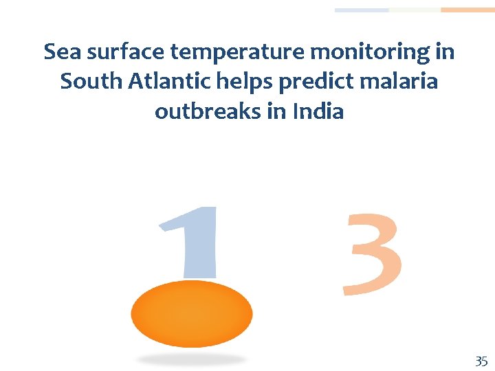 Sea surface temperature monitoring in South Atlantic helps predict malaria outbreaks in India 35