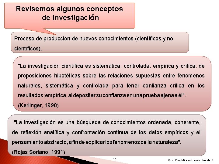 Revisemos algunos conceptos de Investigación Proceso de producción de nuevos conocimientos (científicos y no Revisemos algunos conceptos de Investigación Proceso de producción de nuevos conocimientos (científicos y no