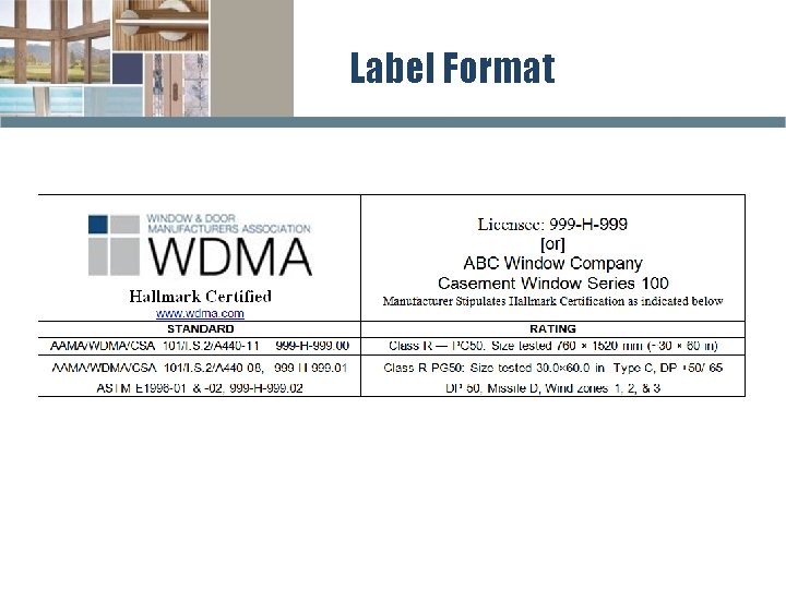 Label Format 