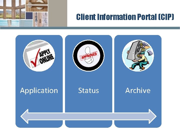 Client Information Portal (CIP) Application Status Archive 