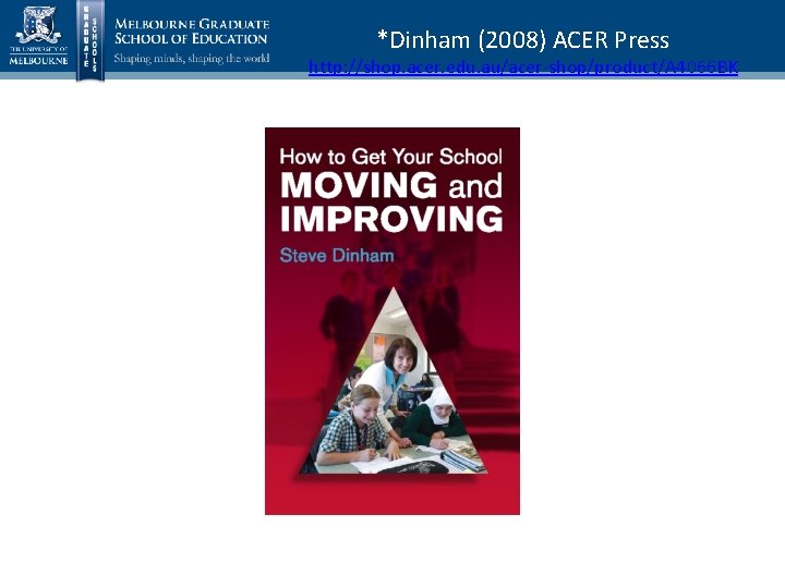 *Dinham (2008) ACER Press http: //shop. acer. edu. au/acer-shop/product/A 4066 BK 