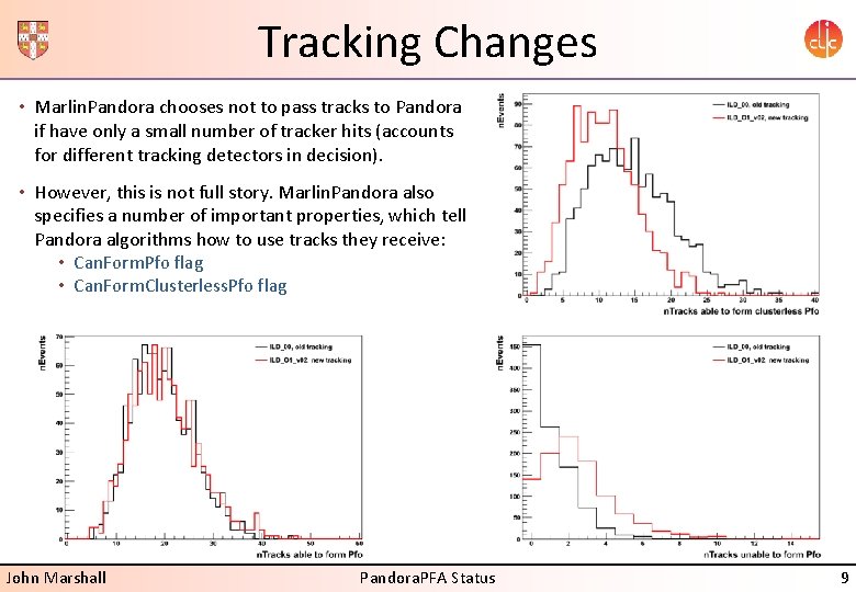 Tracking Changes • Marlin. Pandora chooses not to pass tracks to Pandora if have
