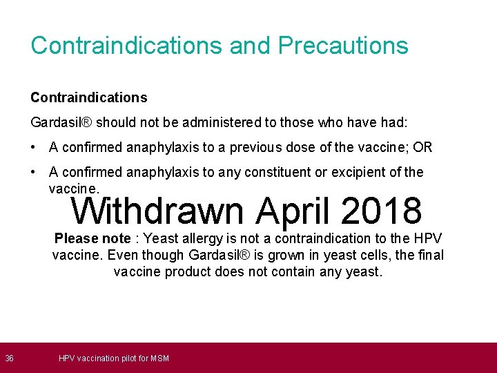 Hpv vaccine ncbi Human papillomavirus vaccine precautions