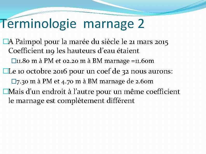 Terminologie marnage 2 �A Paimpol pour la marée du siècle le 21 mars 2015