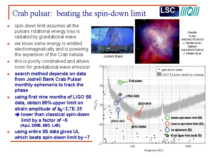 Crab pulsar: beating the spin-down limit v v v spin-down limit assumes all the